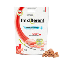 Lüofiliseeritud kalkuni maiused koertele ja kassidele I'm Different, 40 g