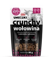 Maiustus koertele Uniszki Crunchy veiseliha, peterselli ja nõgesega, 80 g