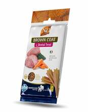 Maiused koertele Farmina N&D Brown Dental Treat Coat Lamb Medium/Maxi, 100 g
