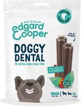 Maiused koertele Edgard Cooper Dental maasika ja piparmündiga, 105 g