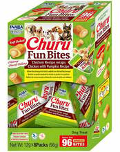 Maiused koertele Inaba Churu Fun Bites kanaga ja kõrvitsaga, 8x12 g