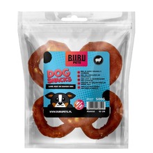 Maiustus koertele Bubu Pets lambaliha veisenahal rõngas, 500 g