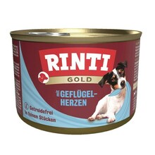 Märgtoit koertele Rinti Gold linnusüdamed Mini, 185 g