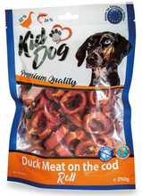 Maiustus koertele Kiddog Roll pardiliha ja tursaga rõngad, 250 g