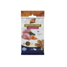 Hambasõbralik maius väikestele koertele Farmina N&D Brown Dental Treat Coat Lamb Mini, 60 g