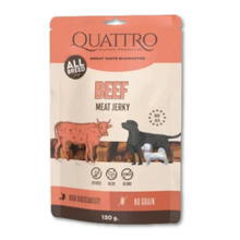 Toidulisand täiskasvanud koertele Quattro Jerky Beef Fillets veiselihaga, 130 g