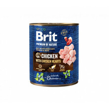 Märgtoit koertele Brit Premium by Nature Chicken and Hearts, 400 g