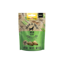 Maiused koertele Gimdog Train & Treat hirveliha ja salveiga, 125 g