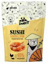 Maiused koertele Mr. Bandit Sushi kanaga ja kalaga, 80 g