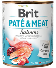 Märgtoit koertele Brit Pate & Meat lõhega, 800 g