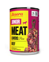Konservtoit kutsikatele Josera Meat Lovers Junior Pure Beef, 400 g
