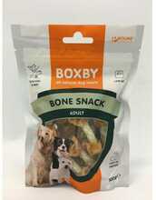 Maius koertele Boxby Bone Snack hantli kujul kanaga, 100 g