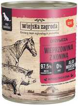 Märgtoit koertele Wiejska Zagroda sealiha ja hobuselihaga, 800 g