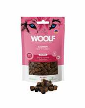 Pehmed koeramaiused Woolf Soft Cubes lõhega, 100 g