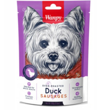 Maiustus koertele Wanpy Soft Duck Sausages, vinnutatud pardivorstid, 100 g