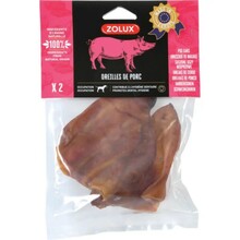 Maiustus koertele Zolux kuivatatud seakõrvad, 2 x 80 g