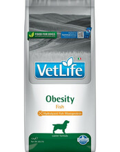 Dieettoit koertele Farmina Vet Life Obesity Fish, 12 kg