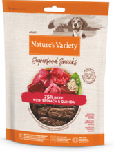 Maiused koertele Nature's Variety Superfood Snacks veiselihaga, 85 g