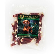 Maiused koertele Real Dog Snacks kaltsiumiluud pardiga, 500 g