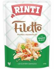 Märgtoit koertele Rinti Filetto kanafilee köögiviljadega, 100 g