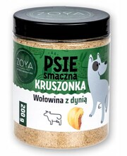 Maiused koertele ZOYA veise- ja kõrvitsaga, 200 g