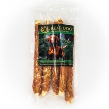 Maius koertele Real Dog Snacks toorerull kanaga, 25 cm, 500 g