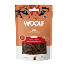 Pehmed kuubikud koertele Woolf Soft Cubes veiselihaga, 100 g