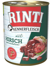 Konservtoit täiskasvanud koertele Rinti Kennerfleisch hirvelihaga, 800 g