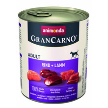 Koerakonserv veise- ja lambalihaga Animonda GranCarno, 800g