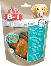 Maiustus koertele 8IN1 Fillets Pro Breath S, 80 g