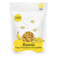 Külmkuivatatud banaan maius koertele Paka Zwierzaka PEPE, 30 g