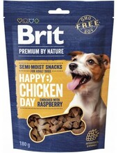 Maiustus koertele Brit Premium Dog Snack kanaga ja vaarikatega, 180 g