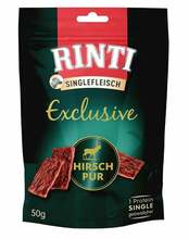 Maiustus koertele Rinti Singlefleisch Exclusive hirveliha, 50 g