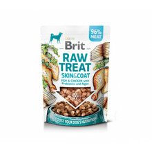 Maius koertele Brit Raw Treat Skin & Coat Fish & Chicken, 40 g