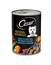 Cesar kana, bataadi, herneste ja jõhvikatega, 6 x 400 g