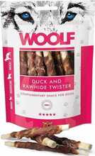 Maius koertele Woolf Duck Rawhide Twister, 100 g
