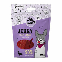 Maius koertele Mr. Bandit Jerky pardifileega, 500 g