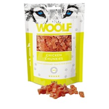 Maiustus koertele Woolf Soft Chicken Chunkies kanaga, 100 g