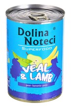 Dolina Noteci Premium Superfood konserv koertele vasikaliha ja lambalihaga, 400 g