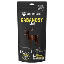 Maiustus koertele Paka Zwierzak hirveliha kabanossid, 80 g