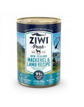 Koerakonserv makrelli ja lambalihaga Ziwipeak, 390 g