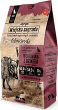 Kuivtoit koertele Wiejska Zagroda Beef with Wild Boar veise- ja metssealihaga, 9 kg