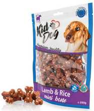 Maiused koertele Kiddog Bones lambaliha ja riisiga, 250 g