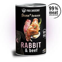 Paka Zwierzaka Seventh Heaven koeratoit küüliku ja veiselihaga, 400g
