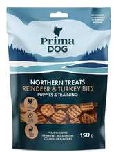 Maiustus koertele PrimaDog Northern kalkuni- ja hirvelihaga, 150 g