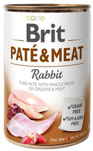 Konserv koertele Brit Care Pate & Meat Rabbit, 400 g