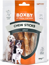 Maius koertele Boxby Chew Sticks kanaliha ja veiselihaga, 325 g
