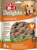 Maiustus koertele 8in1 Delights Chicken Spirals, 6 tk