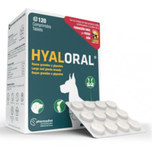 Pharmadiet Hyaloral Giant toidulisand koertele, 120 tabletti
