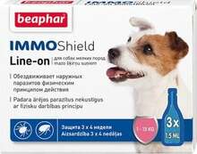 Beaphar antiparasiitilised tilgad väikest tõugu koertele, 1.5 ml, 3 tk